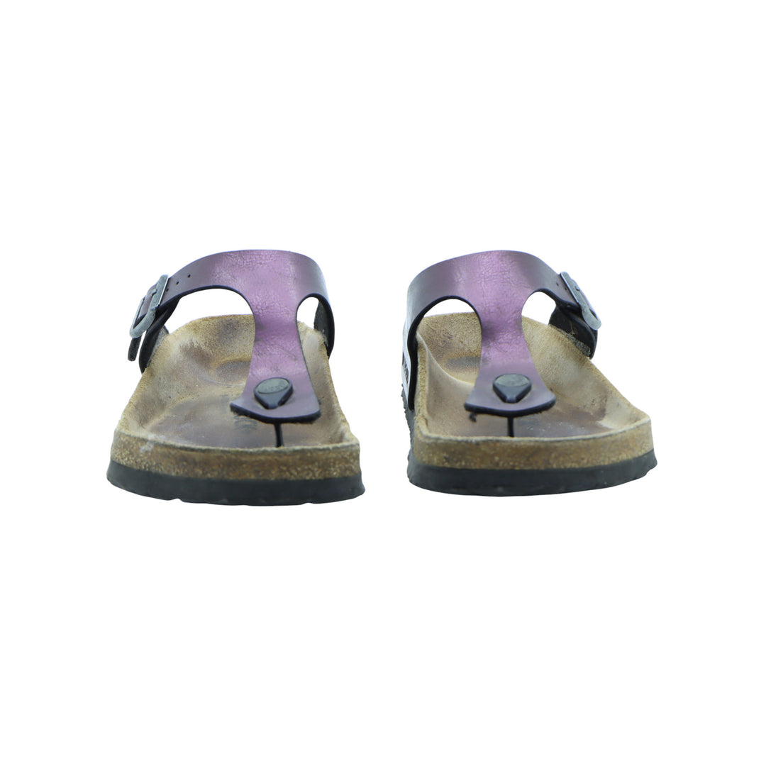 Birkenstock Gizeh Sandalo Viola in Birko Flor EU 38 Donna