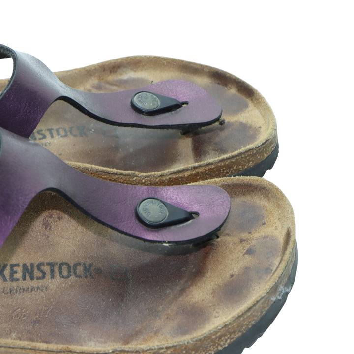 Birkenstock Gizeh Sandalo Viola in Birko Flor EU 38 Donna