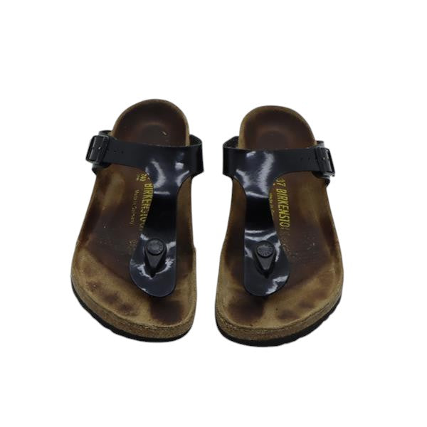 Birkenstock Gizeh sandalo nero in microfibra EU 37 donna