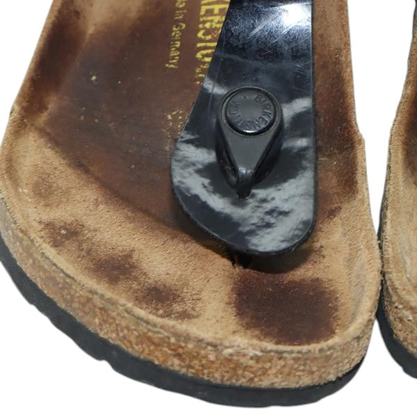 Birkenstock Gizeh sandalo nero in microfibra EU 37 donna