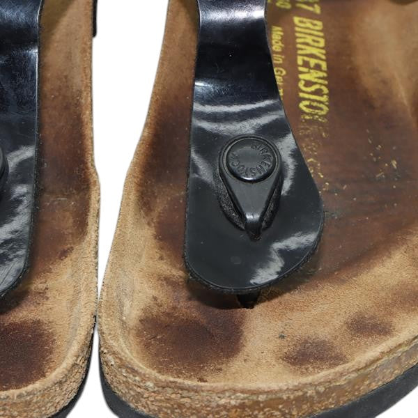 Birkenstock Gizeh sandalo nero in microfibra EU 37 donna