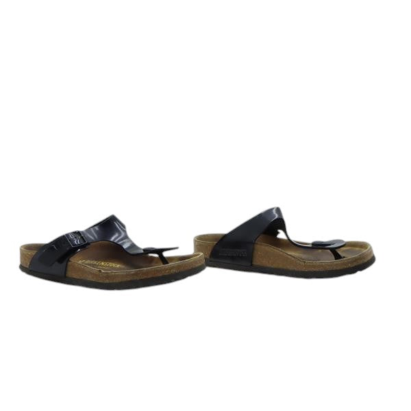 Birkenstock Gizeh sandalo nero in pelle EU 37 donna