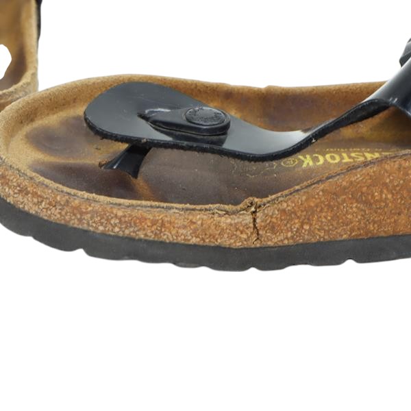 Birkenstock Gizeh sandalo nero in pelle EU 37 donna