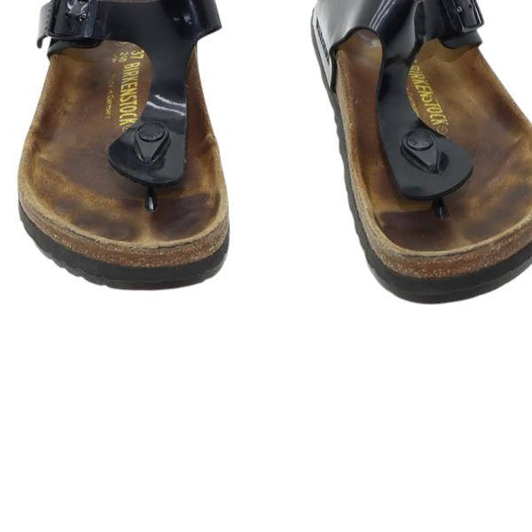 Birkenstock Gizeh sandalo nero in pelle EU 37 donna