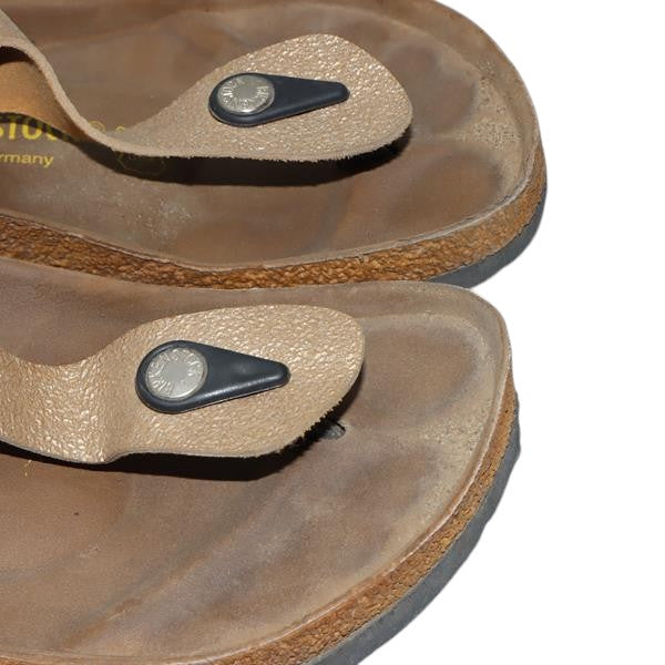 Birkenstock Gizeh sandalo cipria in pelle EU 39 donna