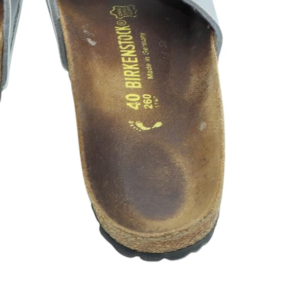 Birkenstock Madrid sandalo grigio in pelle EU 40 uomo