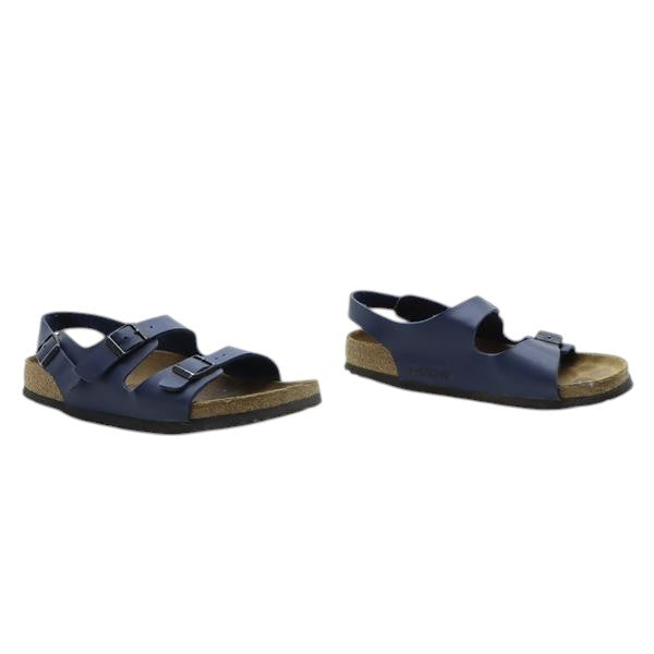 Birkenstock New York sandalo blu in pelle EU 39 unisex