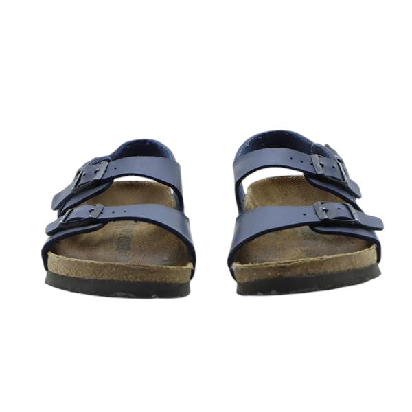 Birkenstock New York sandalo blu in pelle EU 39 unisex