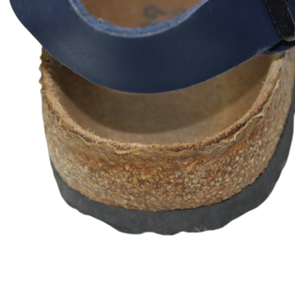 Birkenstock New York sandalo blu in pelle EU 39 unisex