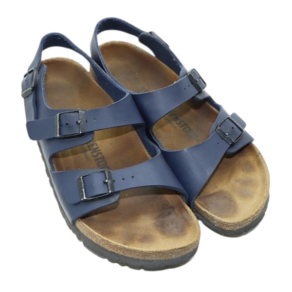 Birkenstock New York sandalo blu in pelle EU 39 unisex