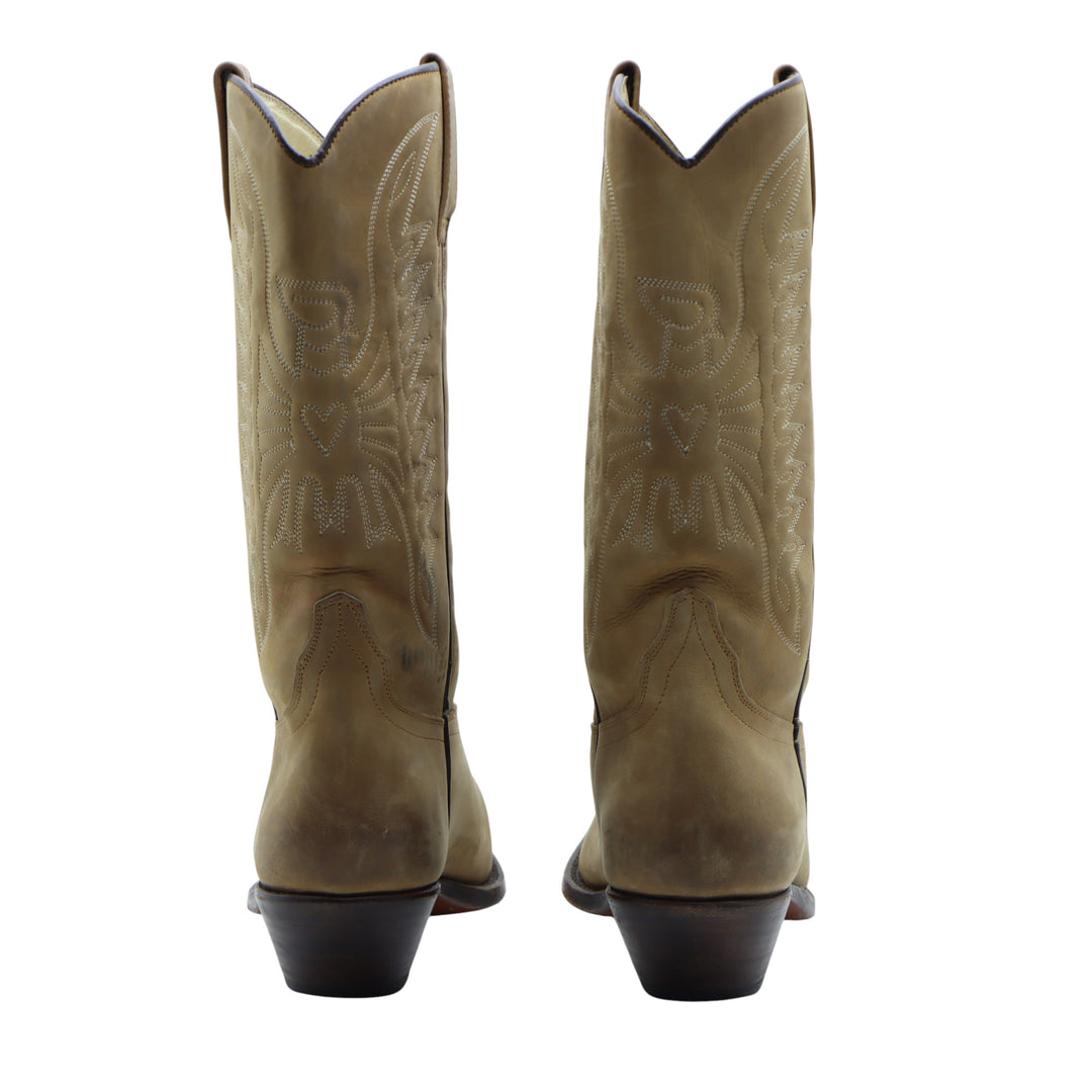 Bok Brothers Stivale Cowboy Beige in Pelle Numero 39 Donna