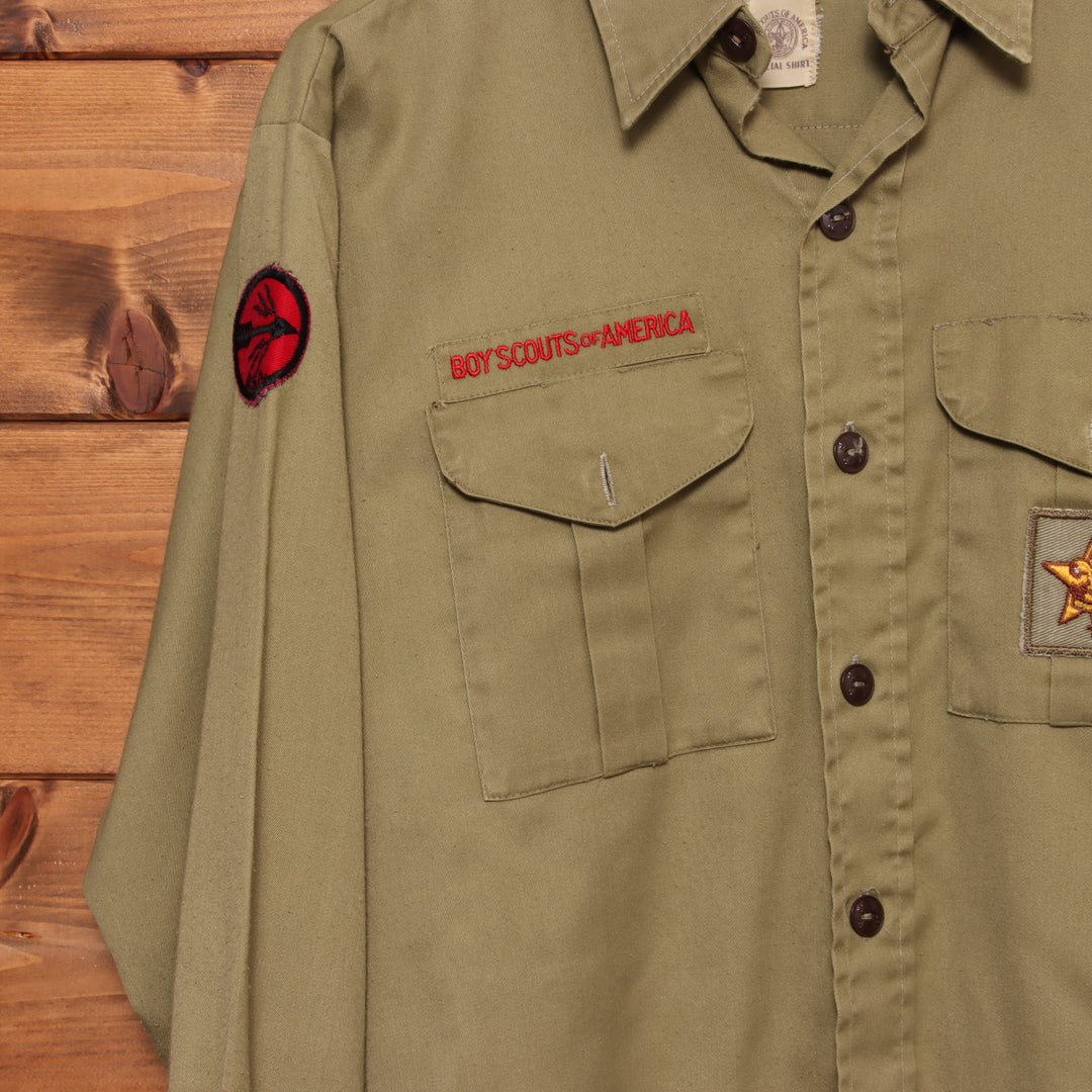 Boy Scout of America camicia militare oliva taglia M uomo
