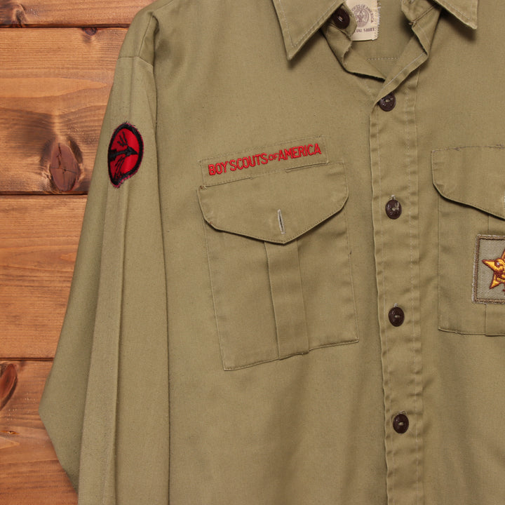 Boy Scout of America camicia militare oliva taglia M uomo