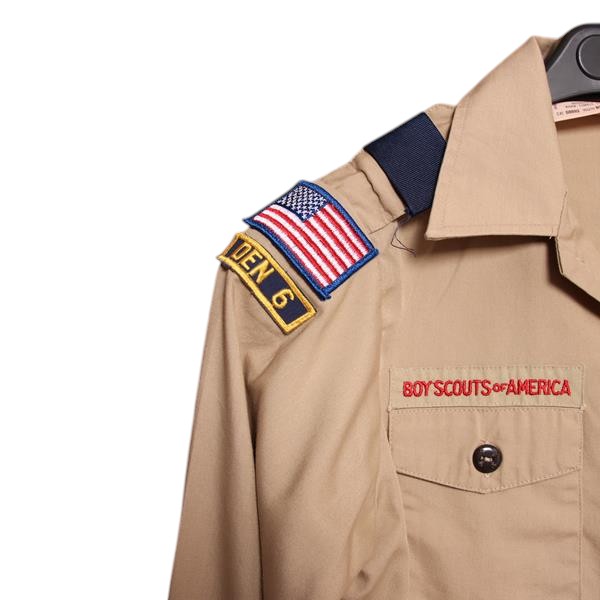 Boyscouts of America camicia beige taglia S unisex made in USA
