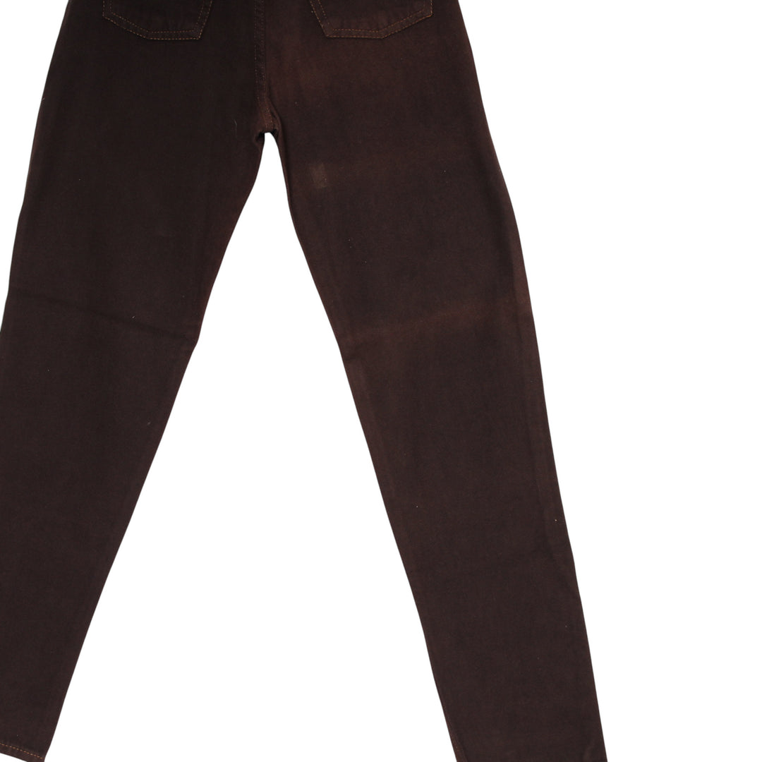 Break Point Baggy Jeans Marrone W27 Donna Deadstock w/Tags