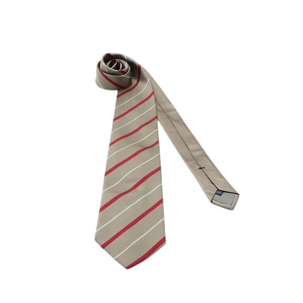 Brooksfield cravatta bronzo in seta uomo deadstock