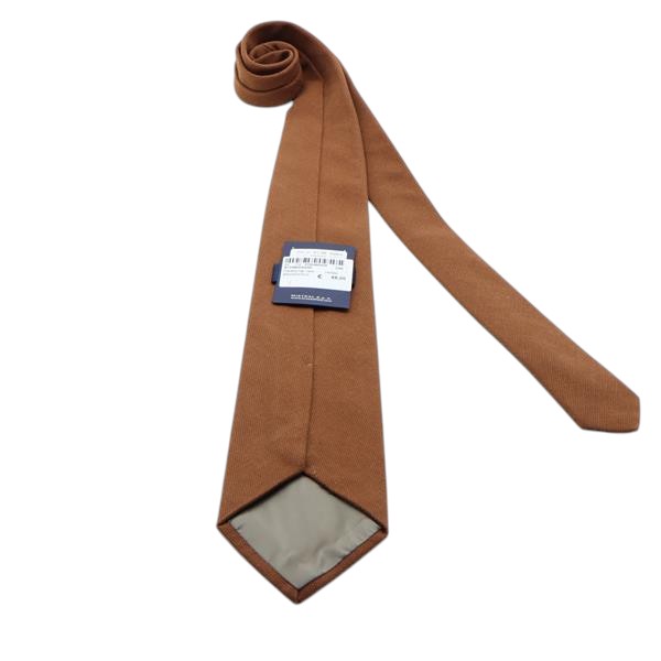 Brooksfield cravatta marrone in cotone uomo deadstock
