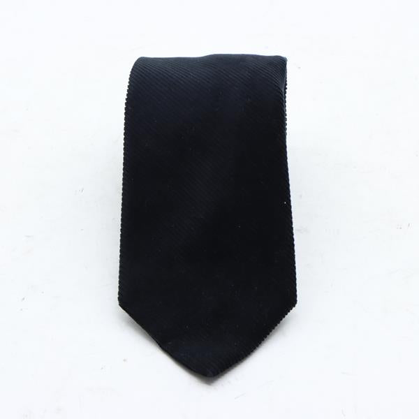 Brooksfield cravatta nera in cotone uomo deadstock