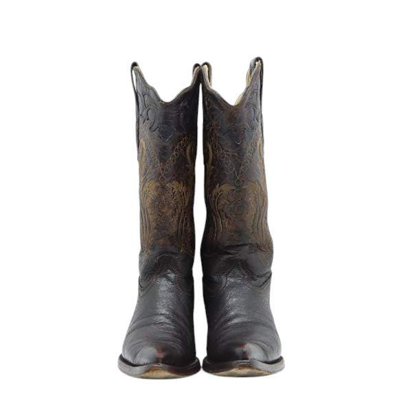 Bufalo stivale western marrone in pelle numero 37 donna