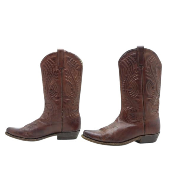 Buffalo stivale western marrone in pelle numero 38 donna