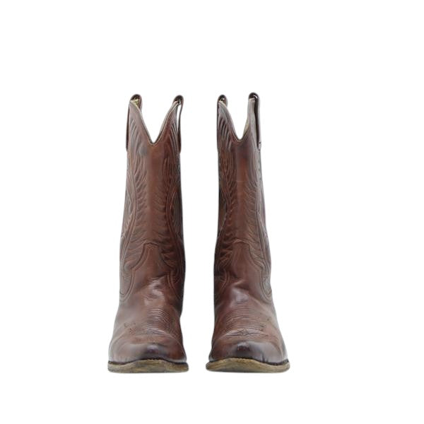 Buffalo stivale western marrone in pelle numero 38 donna