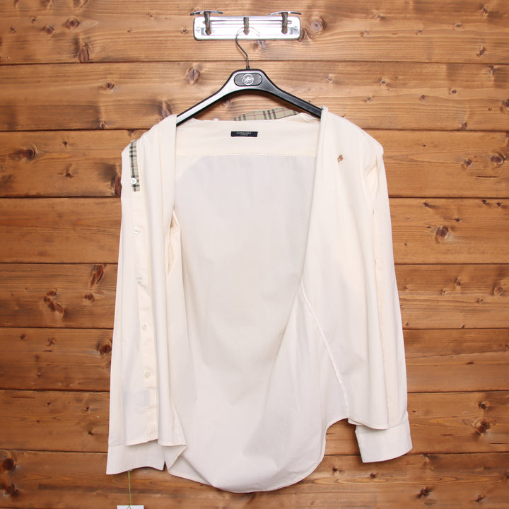 Burberry camicia panna taglia L uomo