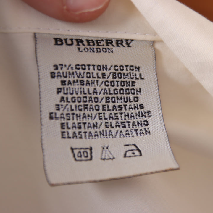 Burberry camicia panna taglia L uomo