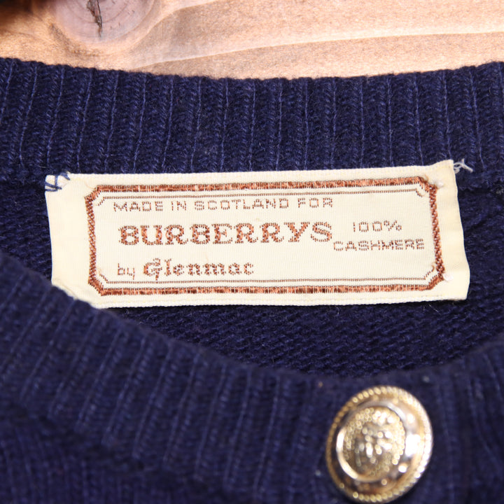 Burberrys Cardigan in Cashmere Blu Taglia 42 Donna