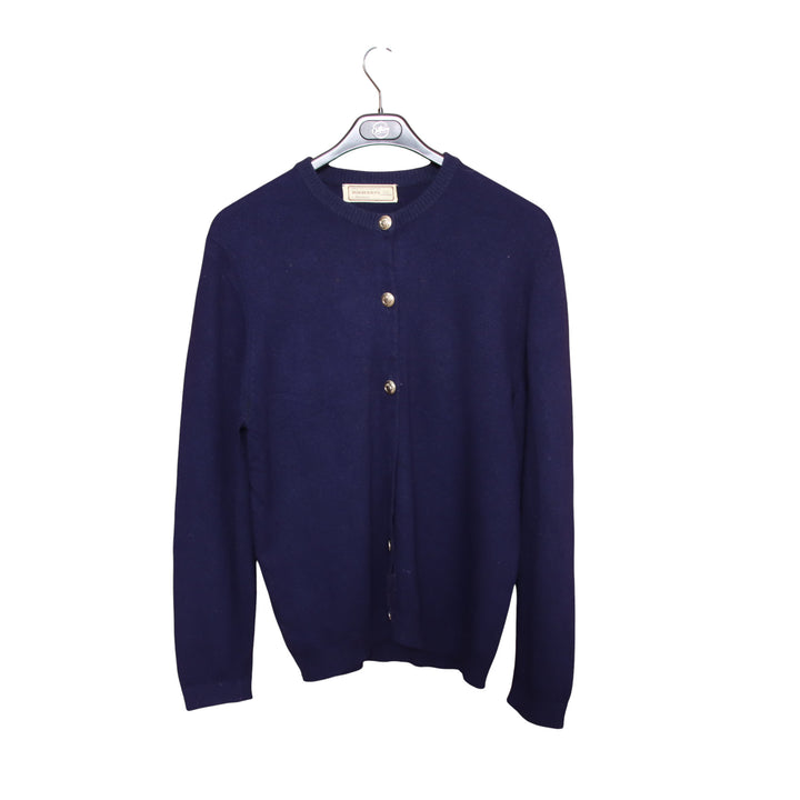 Burberrys Cardigan in Cashmere Blu Taglia 42 Donna