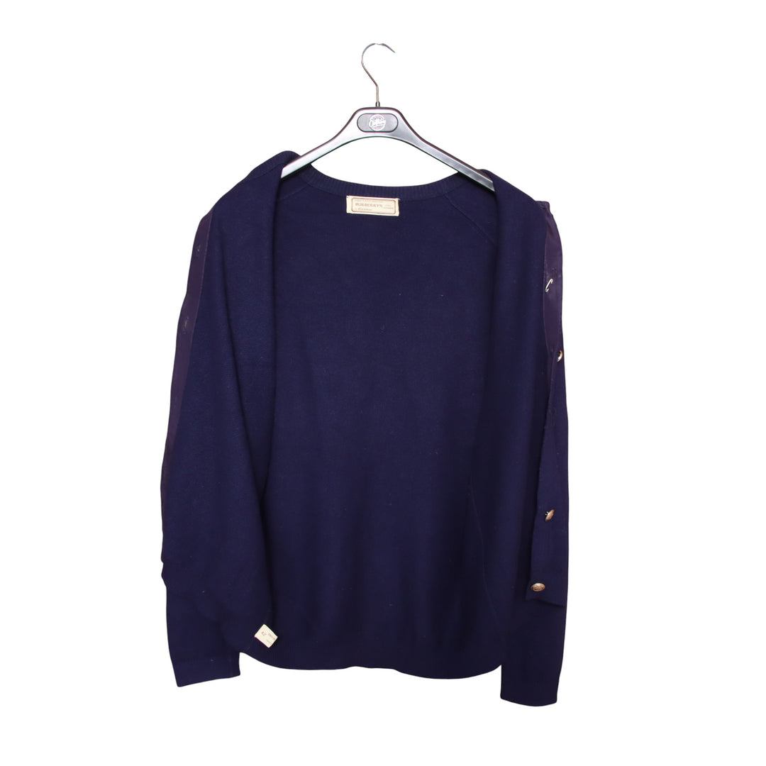 Burberrys Cardigan in Cashmere Blu Taglia 42 Donna