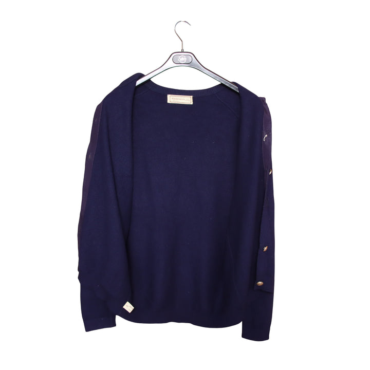 Burberrys Cardigan in Cashmere Blu Taglia 42 Donna