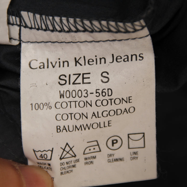Calvin Klein Jeans Giacca di Jeans Blu Taglia S Unisex Deadstock w/Tags