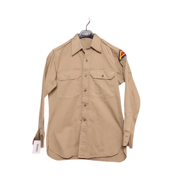 Camicia militare beige taglia M uomo