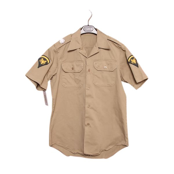 Camicia militare beige taglia S uomo