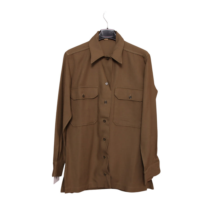 Camicia militare verde taglia 14-32 uomo