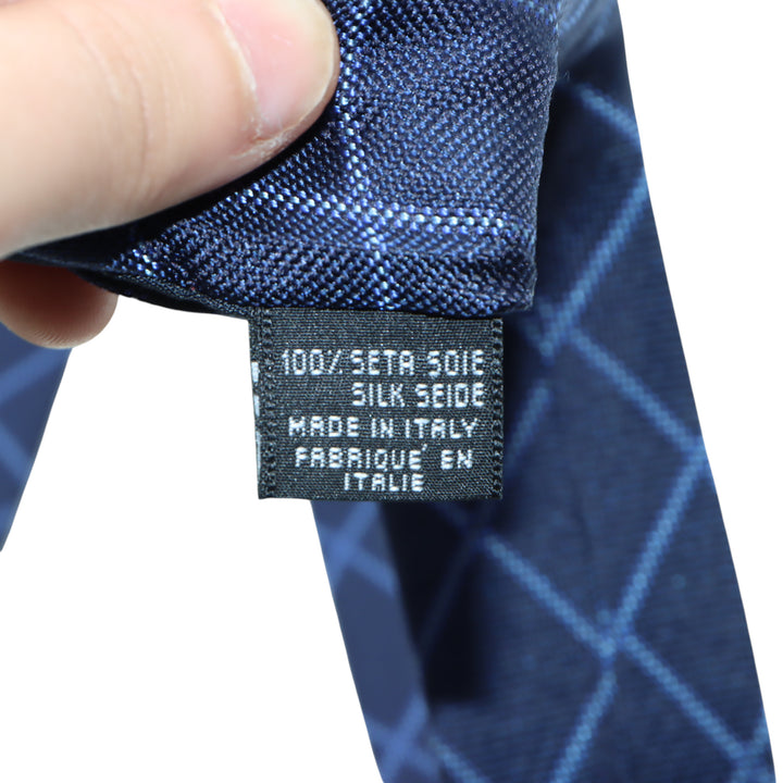 Canali Cravatta Blu a Rombi in Seta Uomo