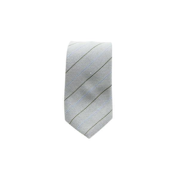 Canali cravatta grigia con fantasia uomo deadstock