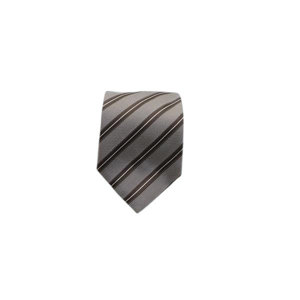 Canali cravatta marrone in seta uomo deadstock