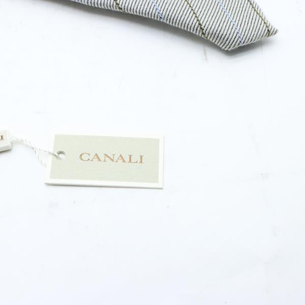 Canali cravatta grigia con fantasia uomo deadstock