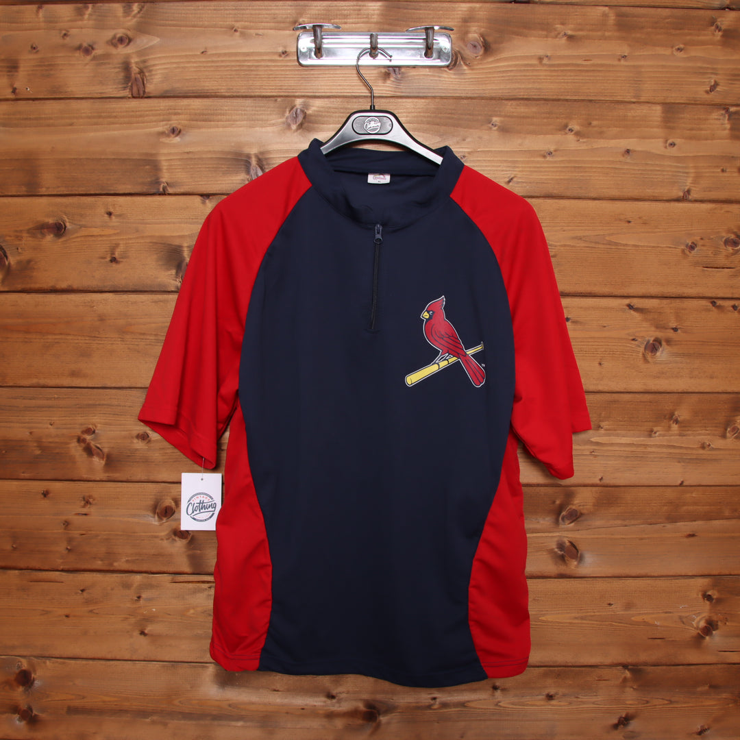 Cardinals T-Shirt da Baseball Vintage Rossa e Blu Taglia XL Uomo