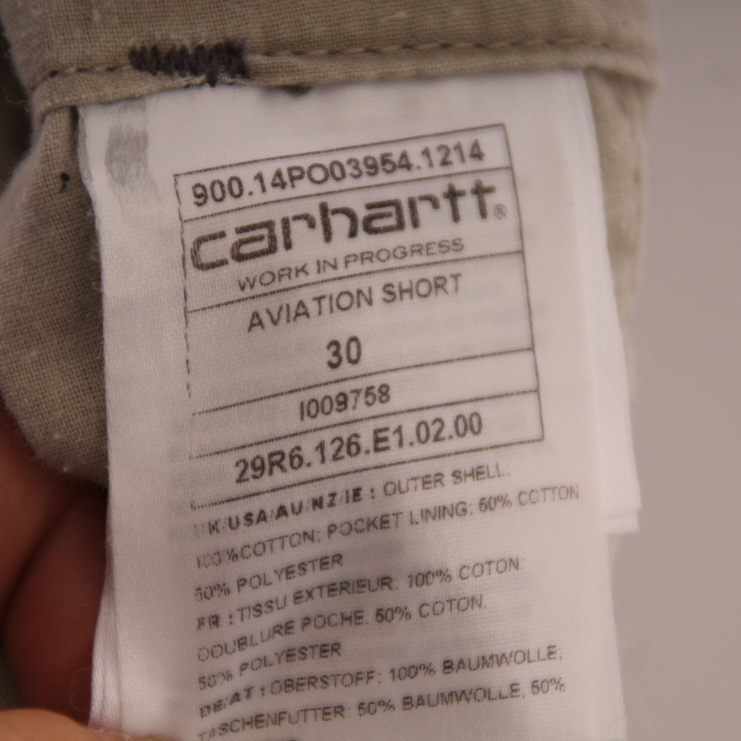 Carhartt Aviator Bermuda Grigio W30 Unisex