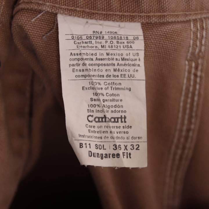 Carhartt Dungaree fit W36 L32 jeans work beige da uomo