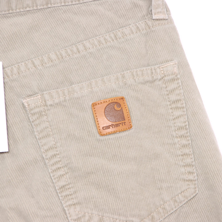 Carhartt Jeans in Velluto Grigio W27 L32 Donna