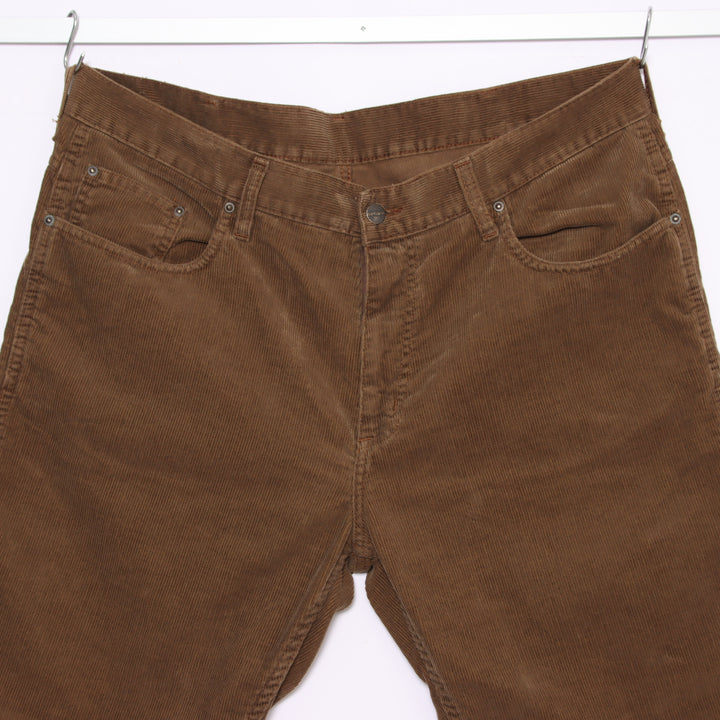 Carhartt Western Pant Jeans in Velluto Marrone W36 L32 Uomo