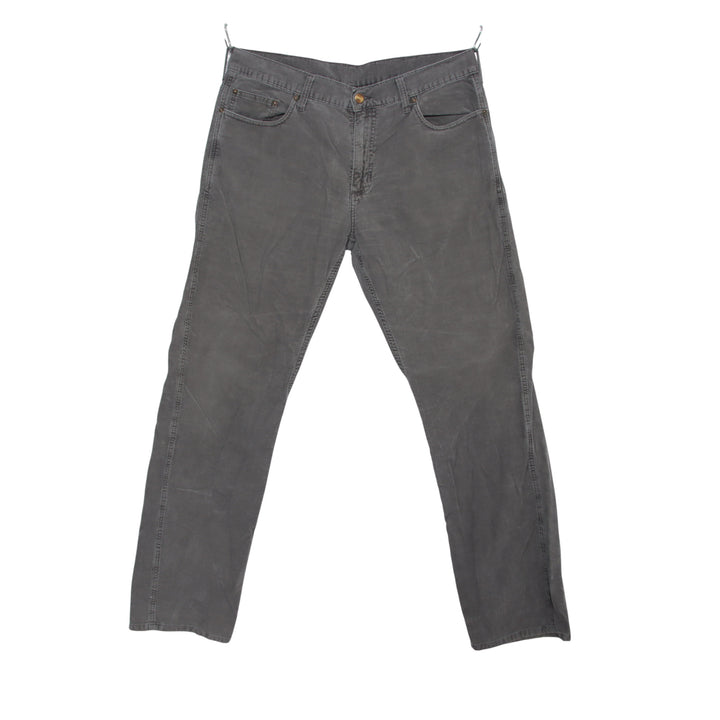 Carhartt Western Pant Jeans in Velluto Grigio W33 L34 Uomo