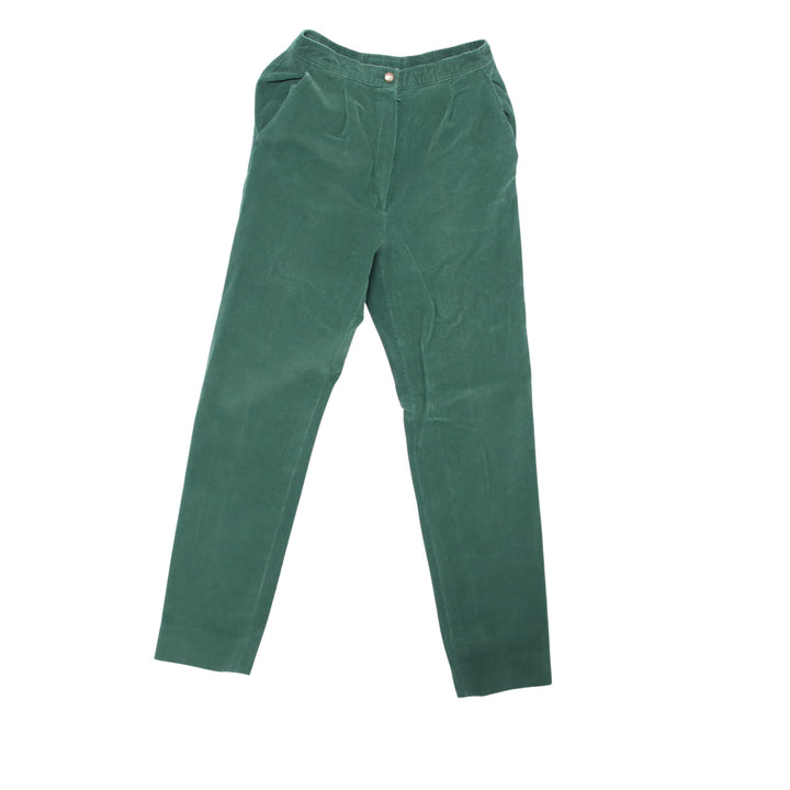 Cerruti 1881 Jeans in Velluto Verde Taglia 42 Donna