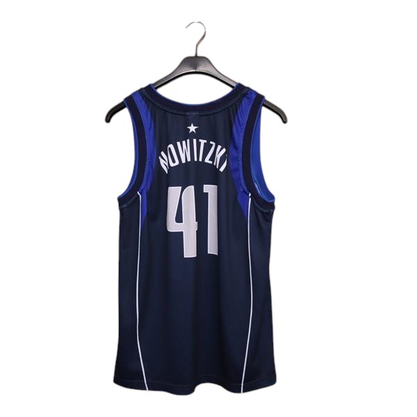 Champion Dallas Mavericks Nowitzki canotta da basket vintage blu taglia M uomo