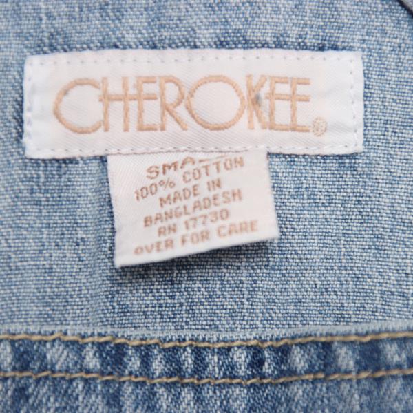 Cherokee salopette di jeans custom denim taglia S unisex