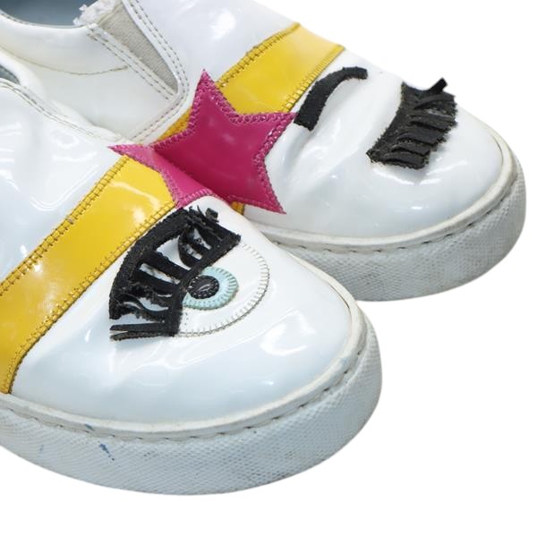 Chiara Ferragni sneakers slip on bianca EU 37 donna