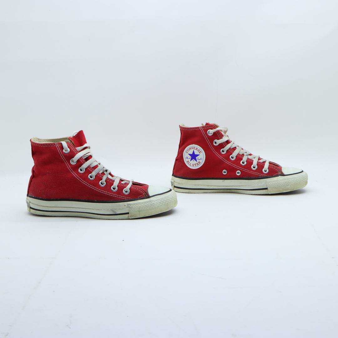 Converse All Star Scarpe Alte Rosse US 6 Uomo Made in USA